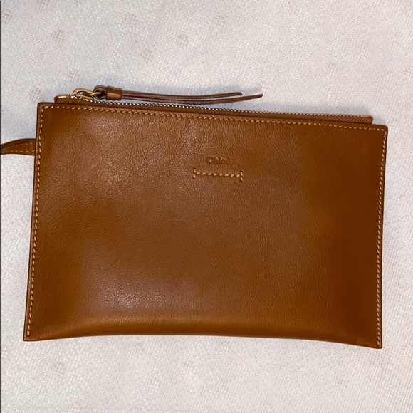 🆕 CHLOÉ Vick Caramel Leather Tote - Picture 13 of 16